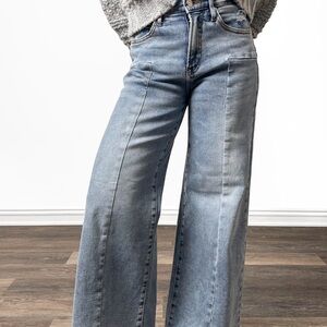 NWT Classic Denim Wide-Leg Jeans for Women